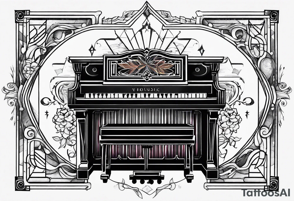 MUSIC LIFE FAMILY PIANO tattoo idea