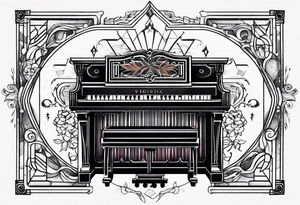 MUSIC LIFE FAMILY PIANO tattoo idea