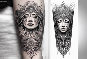 Reincarnation forearm tattoo tattoo idea