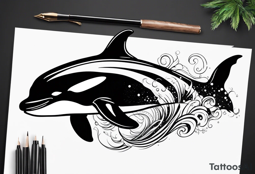 Orca tattoo idea