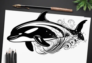 Orca tattoo idea