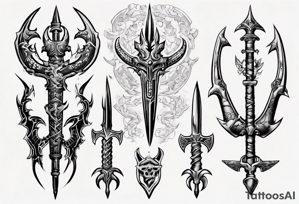 Ukrainian Trident tattoo idea