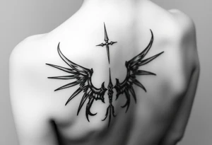 Classic scheme of Sephiroth tattoo idea