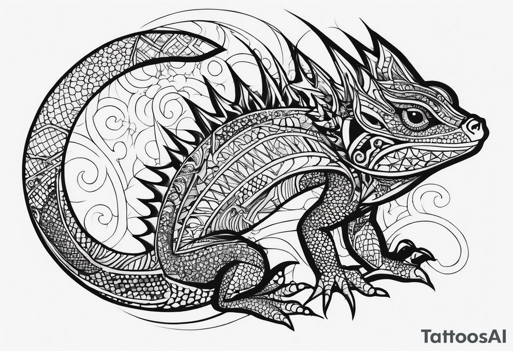 Lizard tattoo idea