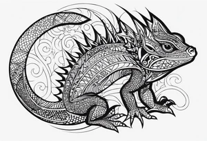 Lizard tattoo idea