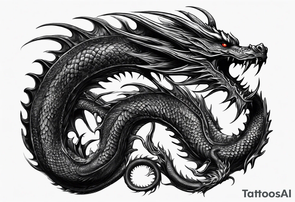 Dragon, uroboro tattoo idea