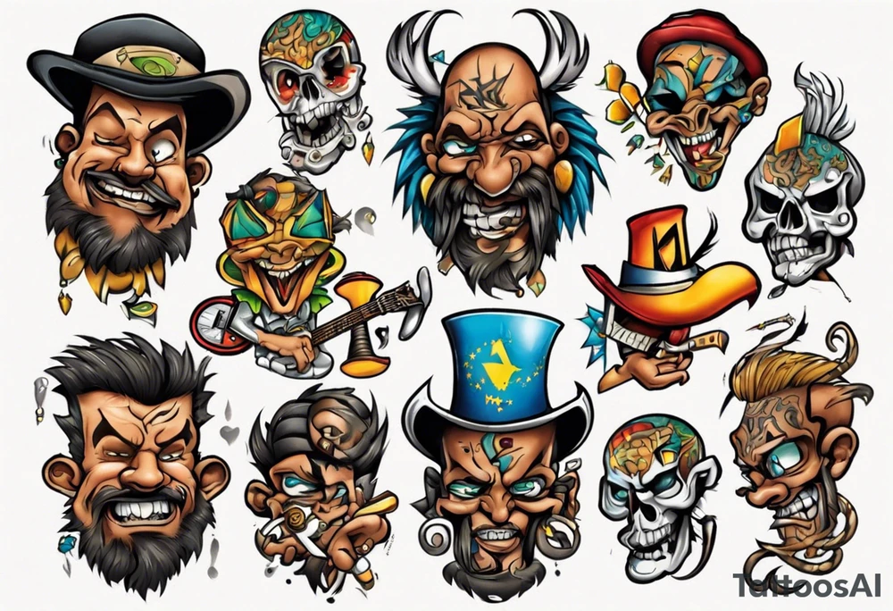 Todd Macalpine of The Brazilians band tattoo close up tattoo idea