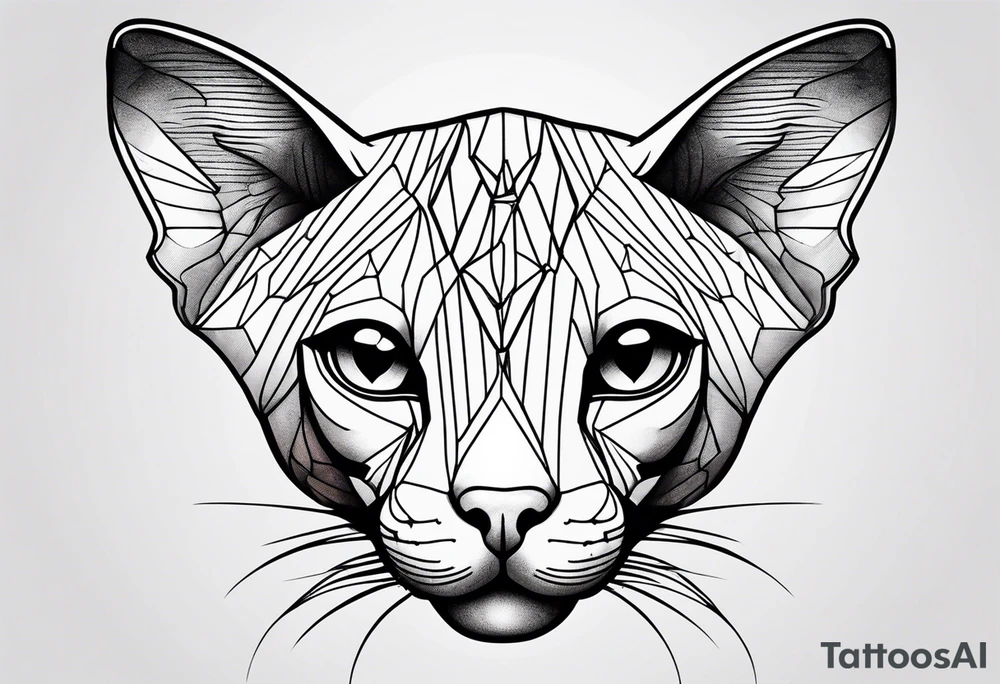 sphynx cat tattoo idea