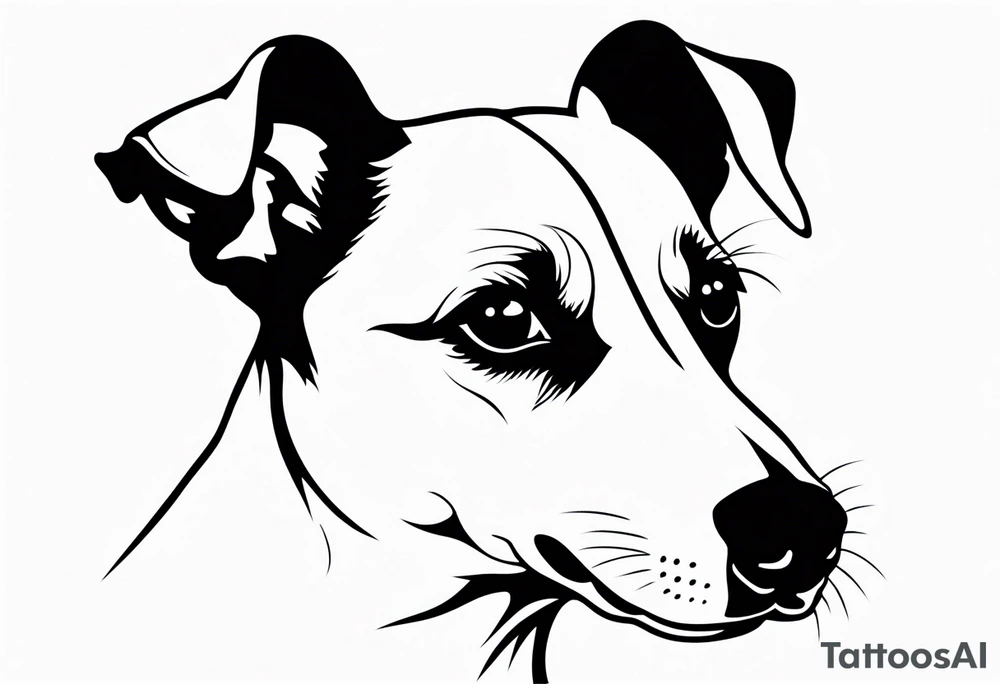 jack Russell growl tattoo idea