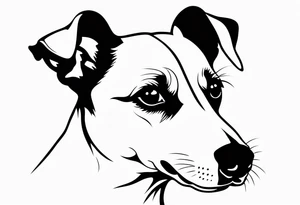 jack Russell growl tattoo idea