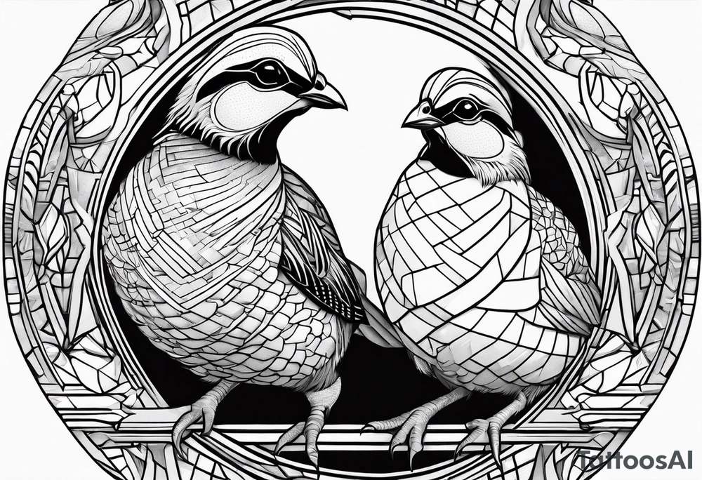 Quails, desert tattoo idea