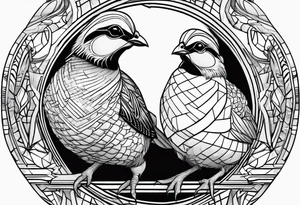 Quails, desert tattoo idea