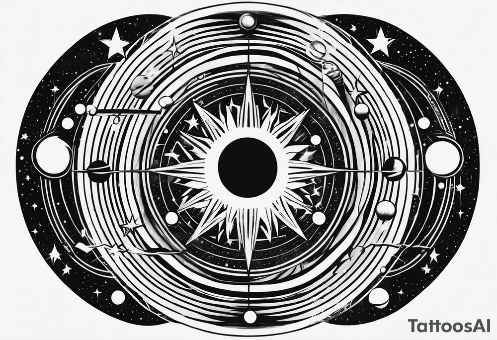 geometric representation of the solar system tattoo idea geometric representation of the solar system tattoo idea