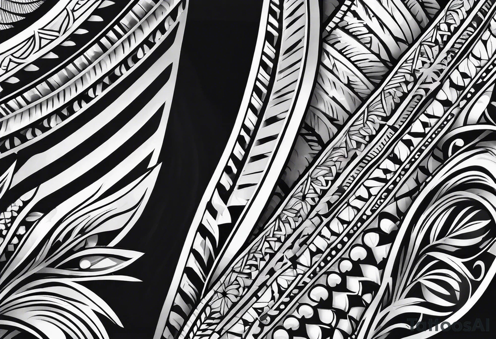 traditional hawaiian arm band tattoo idea