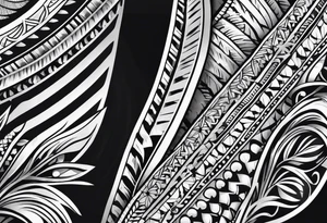 traditional hawaiian arm band tattoo idea