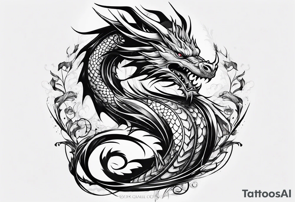 dragon tattoo idea