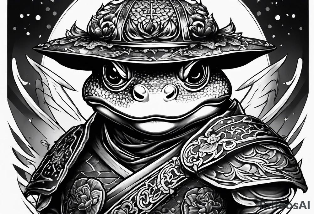 toad samurai sword tattoo idea