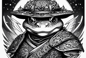 toad samurai sword tattoo idea