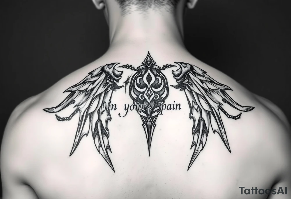 hold in your pain tattoo idea