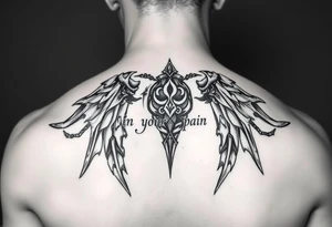 hold in your pain tattoo idea