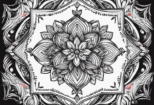 Juste un losange vide tattoo idea