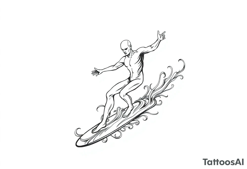 Silver Surfer tattoo idea