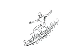 Silver Surfer tattoo idea