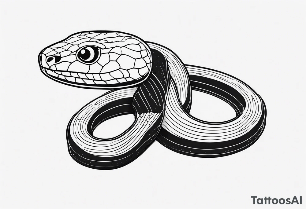 littel snake tattoo idea