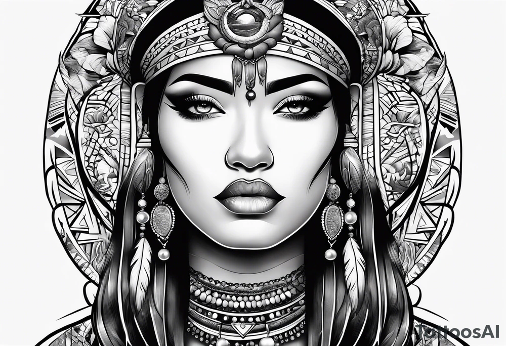 Tohono Oʼodham tattoo idea