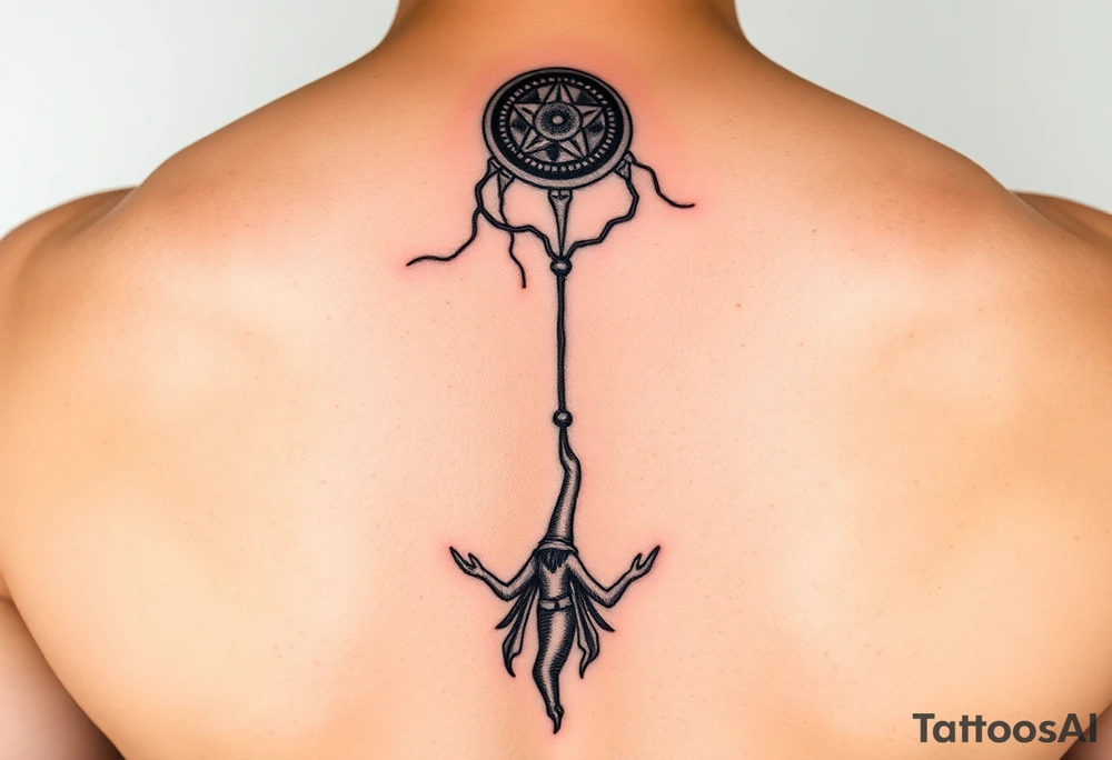 Based on the The Mark of Athen, the third book in the Hero’s of Olympus series, Percy Jackson and Annabeth Chase falling into Tartarus. Annabeth’s foot is caught in a web that pulls her into Tartarus, refusing to let her go and be separated again Percy falls into Tartarus with her tattoo idea