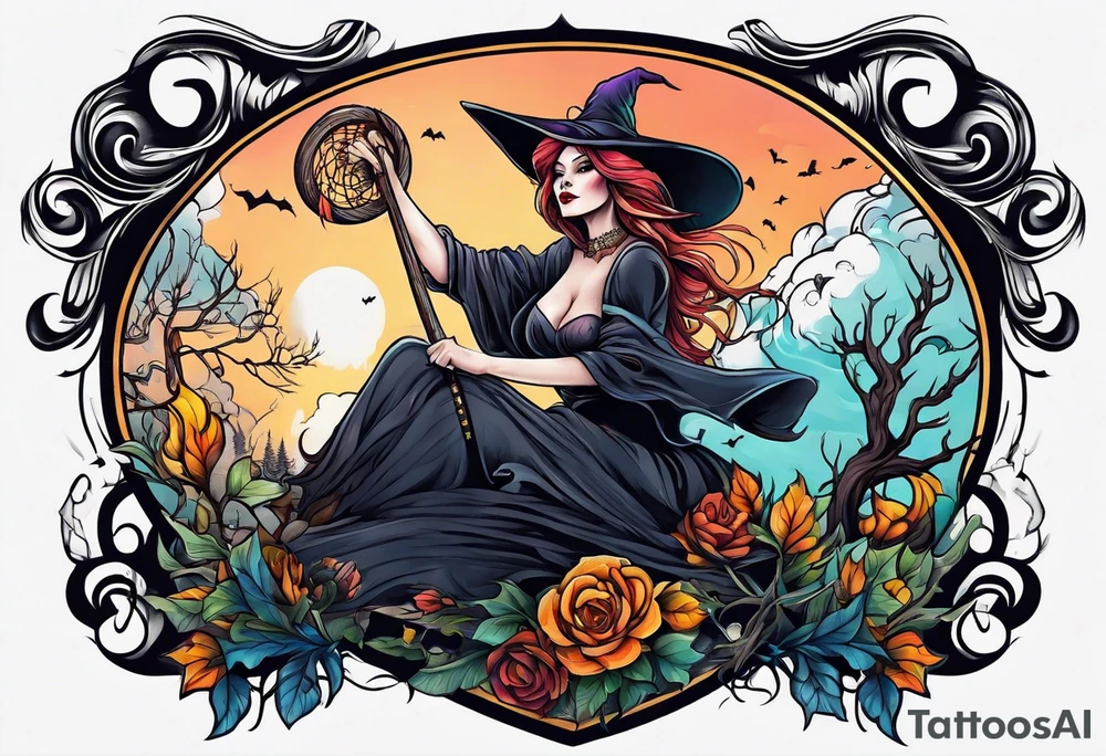 Witch tattoo idea