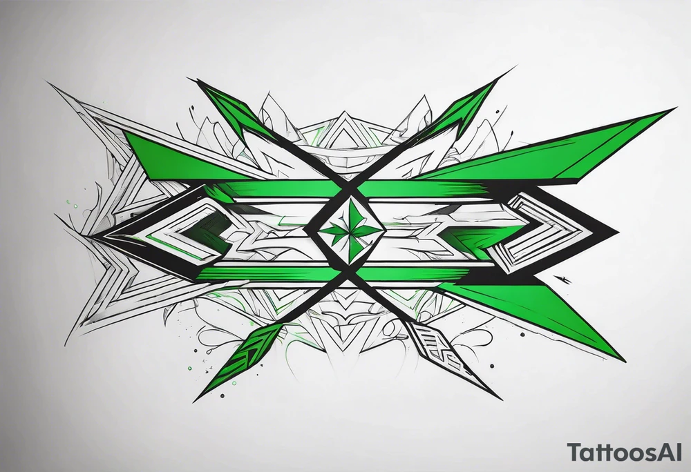 Green arrow tattoo idea