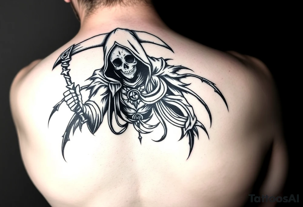 Reaper protecting Lilith tattoo idea
