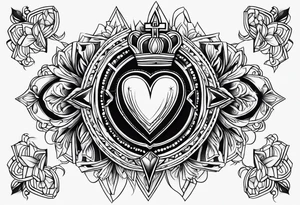 sacred heart neotraditional tattoo tattoo idea