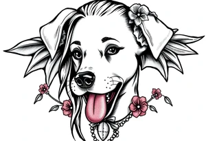 hot puppy goth girl w big boobs tattoo idea