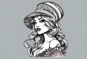 Shhh finger to lips tattoo idea