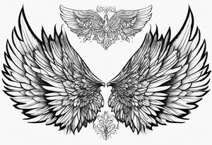 wings tattoo idea
