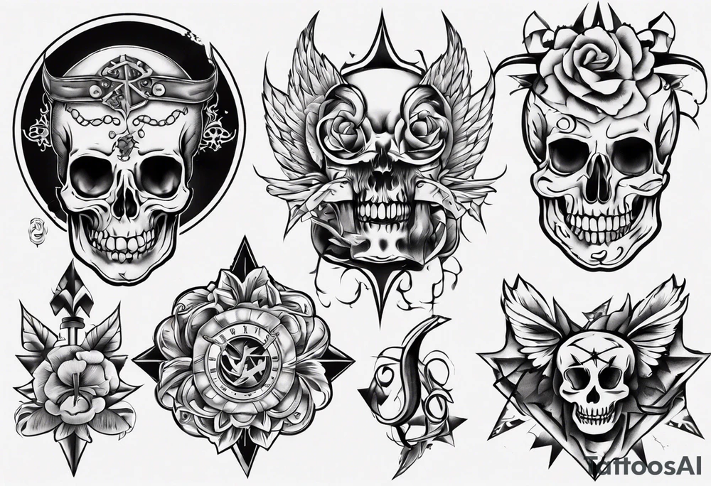 combining E and H tattoo idea