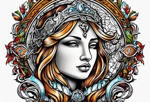 september virgo logo, birth year 2005, birth place detroit tattoo idea