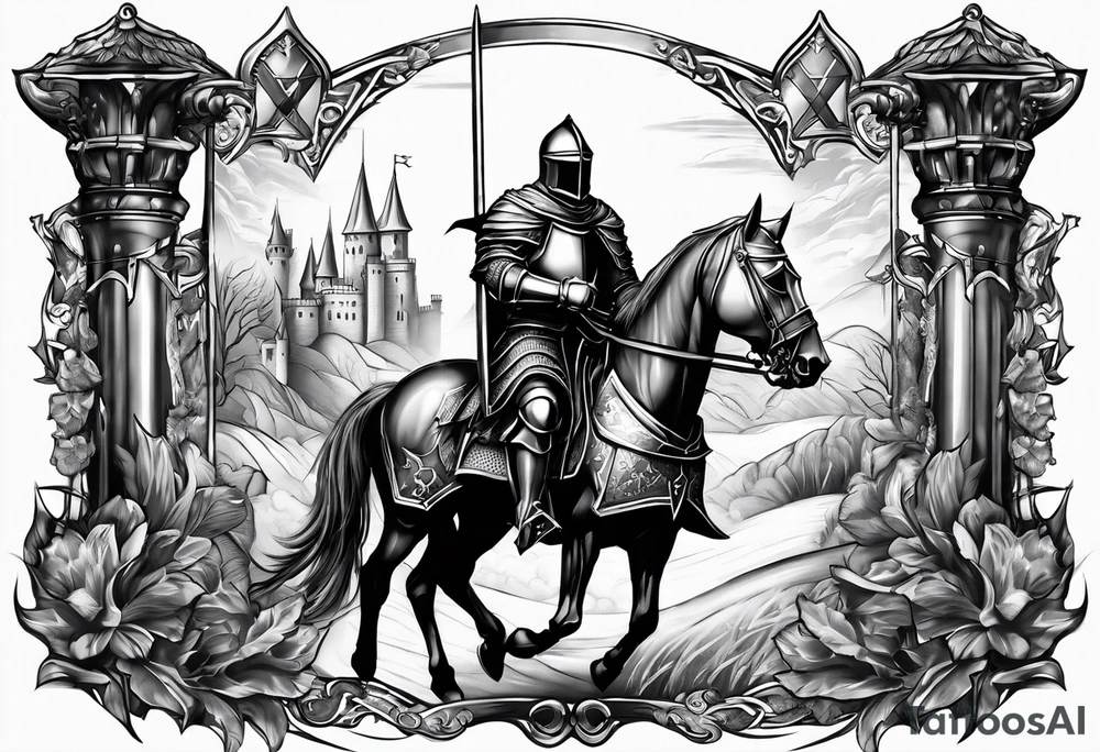 knight, crusader tattoo idea