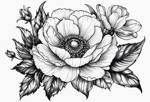 February and October birthflowers tattoo idea