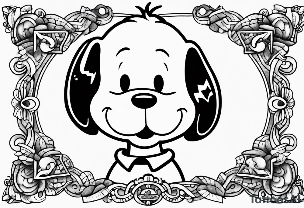 Snoopy tattoo idea