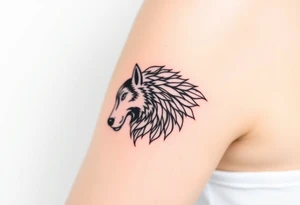 Wolf tattoo idea