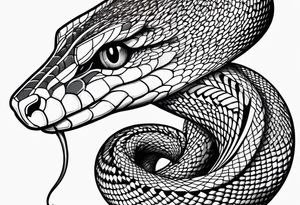 A snake with blue eyes
Swallowing it's tail tattoo idea