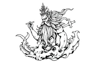 god of sea tattoo idea