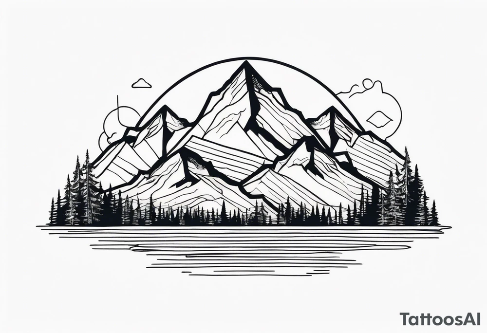 Mountains tattoo idea