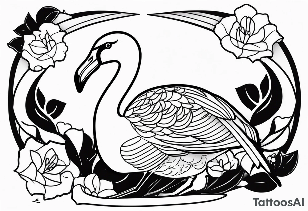 cute flamingoNOT BROKEN tattoo idea