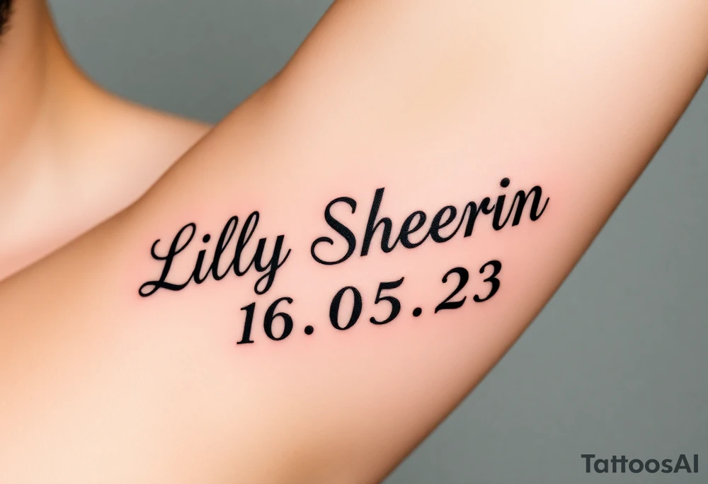 Lilly Sheerin 16.05.23 tattoo idea