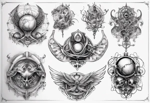 Female breast tattoo idea