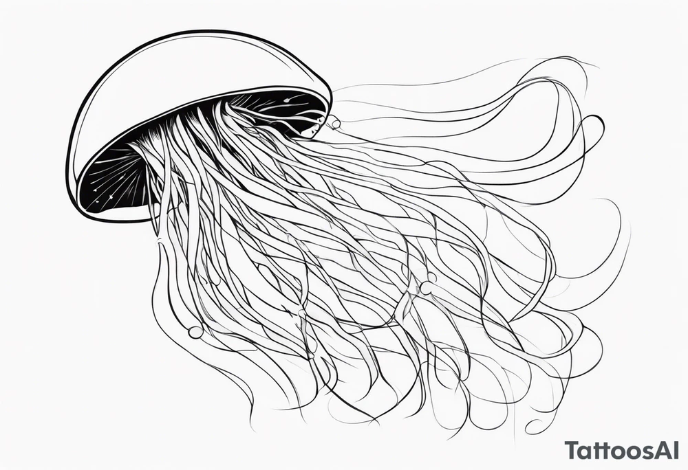 jellyfish woman tattoo idea
